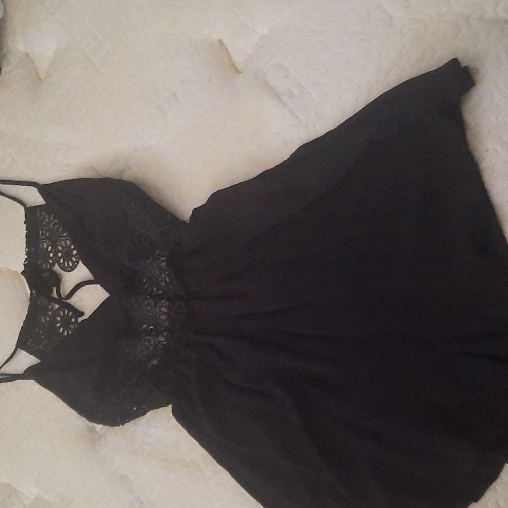 Black romper dress